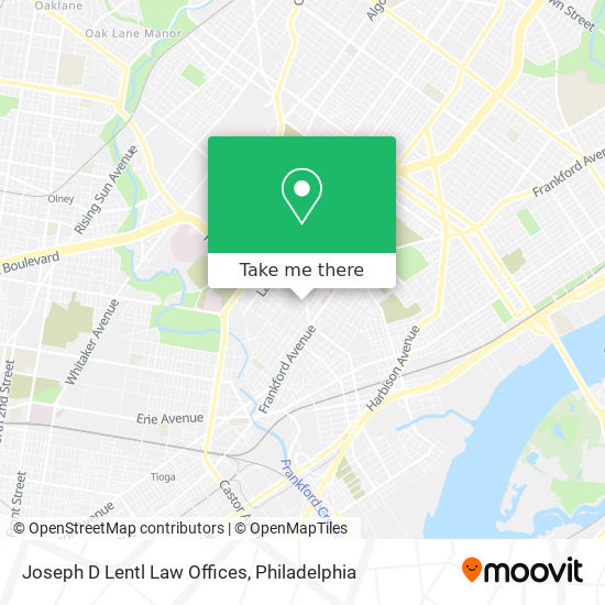 Joseph D Lentl Law Offices map