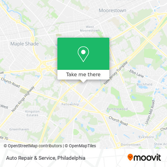 Auto Repair & Service map