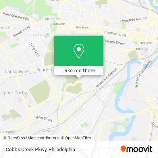 Cobbs Creek Pkwy map