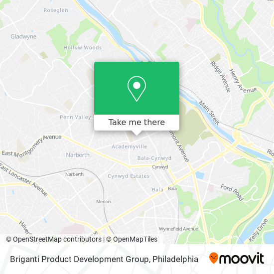 Mapa de Briganti Product Development Group