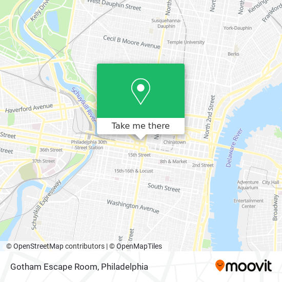 Mapa de Gotham Escape Room