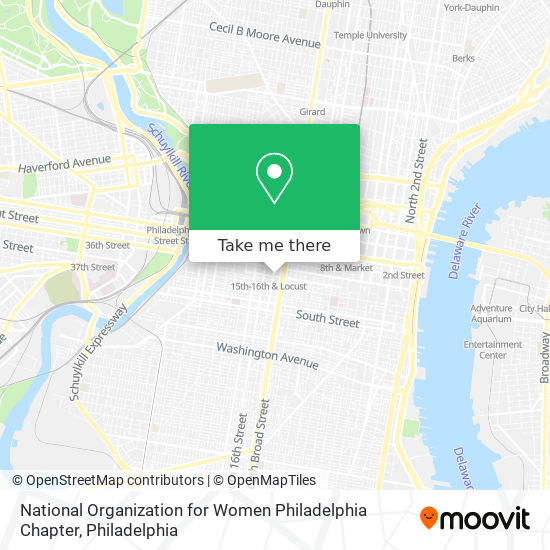 National Organization for Women Philadelphia Chapter map