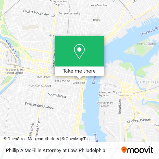 Phillip A McFillin Attorney at Law map