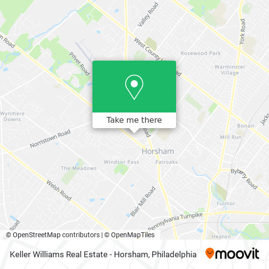 Keller Williams Real Estate - Horsham map