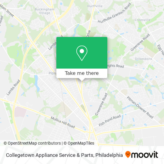 Collegetown Appliance Service & Parts map
