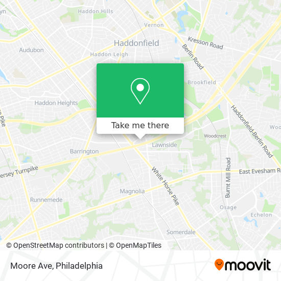 Mapa de Moore Ave