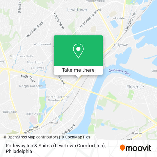 Rodeway Inn & Suites (Levittown Comfort Inn) map