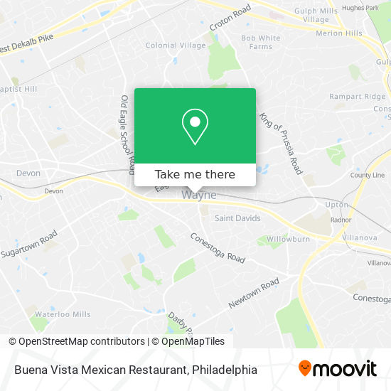 Mapa de Buena Vista Mexican Restaurant
