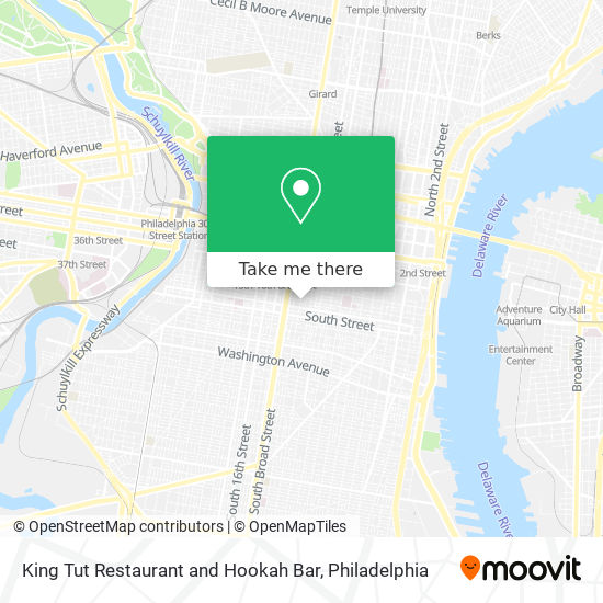 Mapa de King Tut Restaurant and Hookah Bar