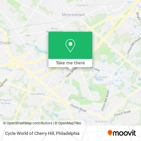 Cycle World of Cherry Hill map