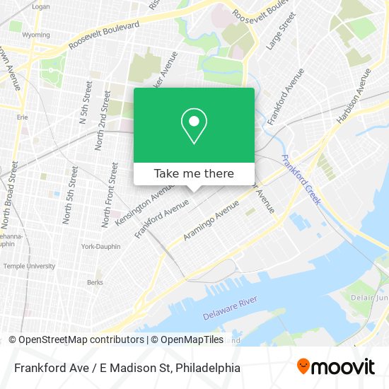Mapa de Frankford Ave / E Madison St