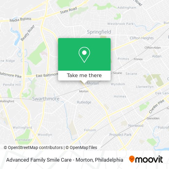 Advanced Family Smile Care - Morton map