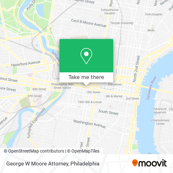 Mapa de George W Moore Attorney