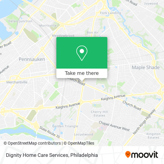 Dignity Home Care Services map