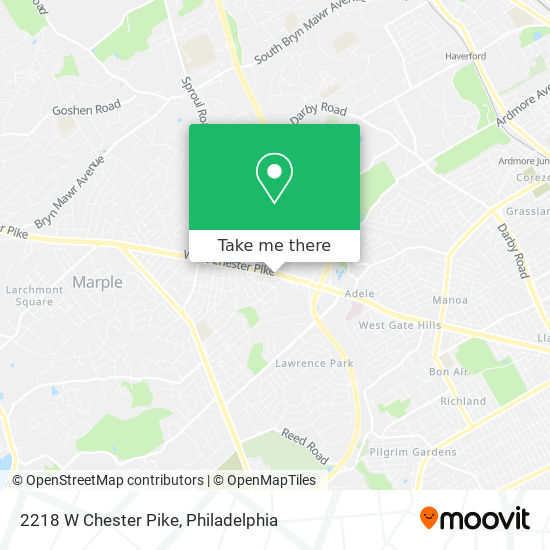 Mapa de 2218 W Chester Pike