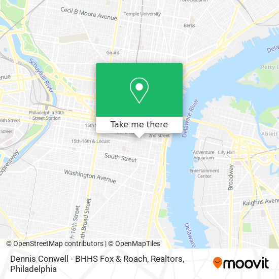 Mapa de Dennis Conwell - BHHS Fox & Roach, Realtors