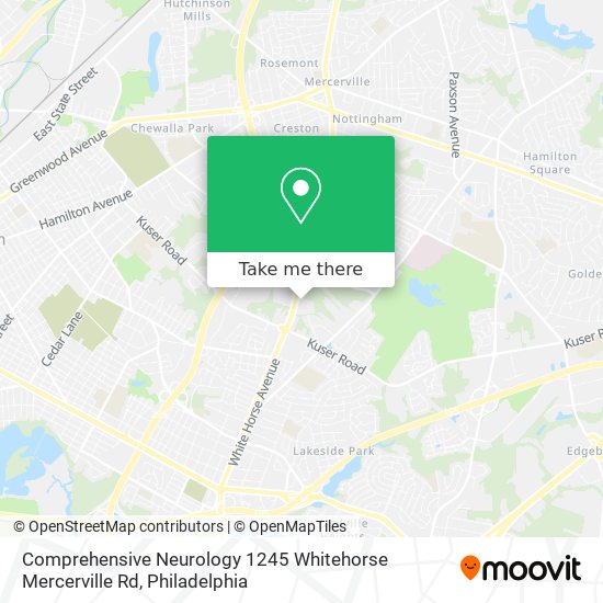 Comprehensive Neurology 1245 Whitehorse Mercerville Rd map