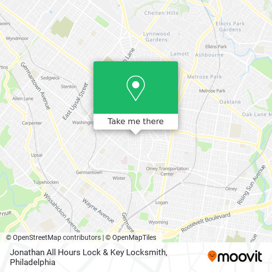 Mapa de Jonathan All Hours Lock & Key Locksmith