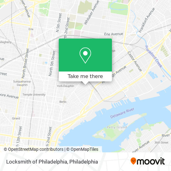 Mapa de Locksmith of Philadelphia