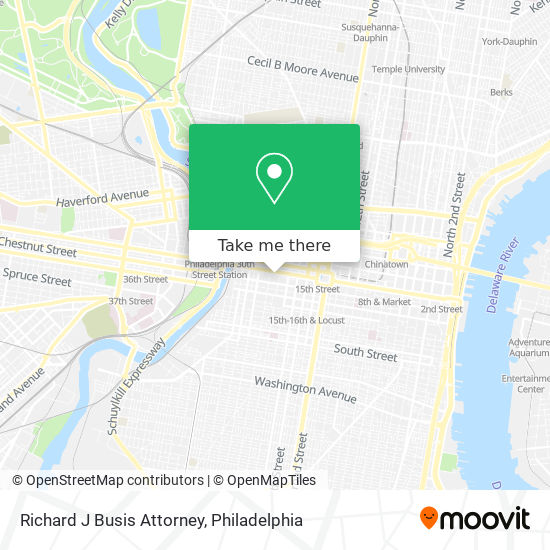 Richard J Busis Attorney map