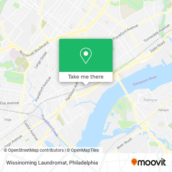 Wissinoming Laundromat map