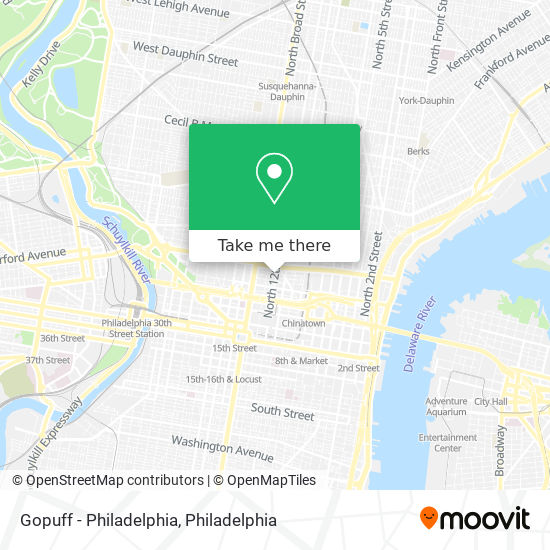 Gopuff - Philadelphia map