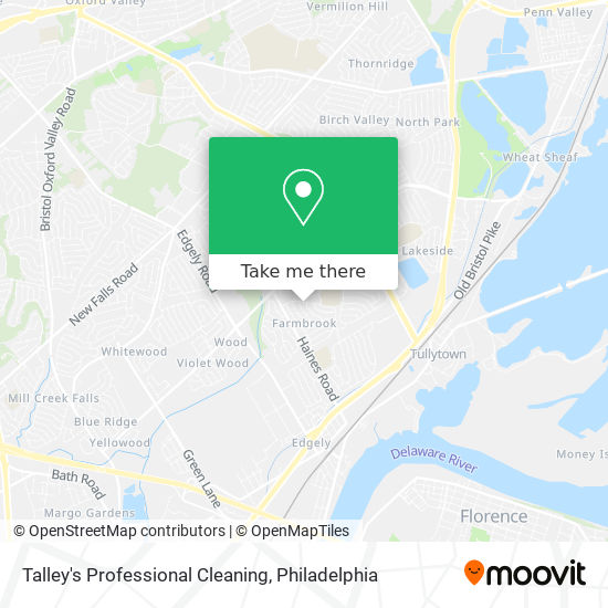 Talley's Professional Cleaning map