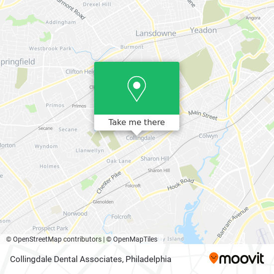 Mapa de Collingdale Dental Associates