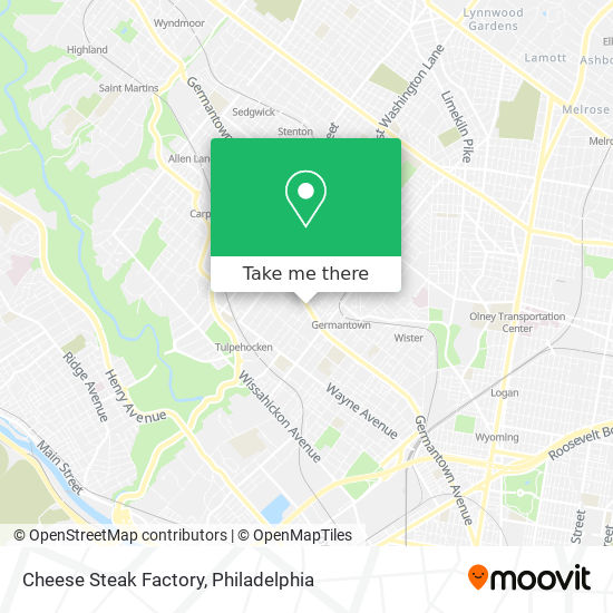 Mapa de Cheese Steak Factory