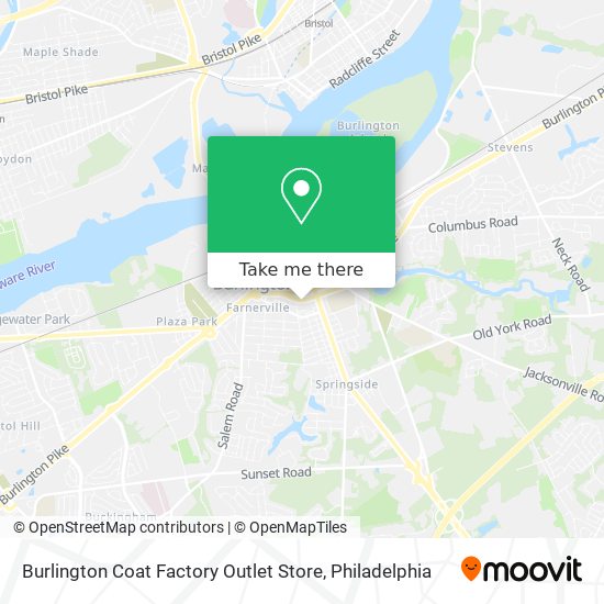 Mapa de Burlington Coat Factory Outlet Store