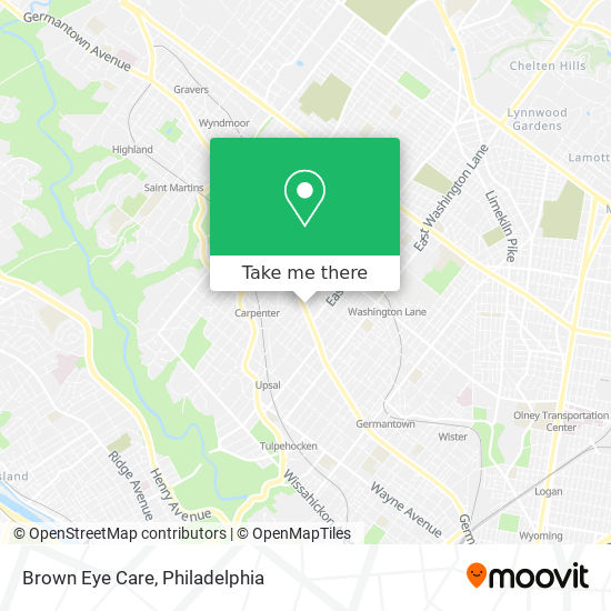 Brown Eye Care map