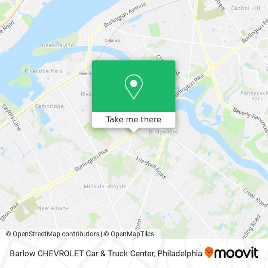 Mapa de Barlow CHEVROLET Car & Truck Center
