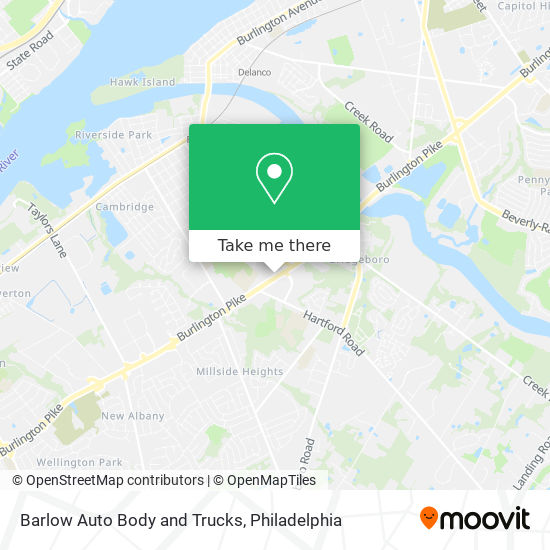 Mapa de Barlow Auto Body and Trucks