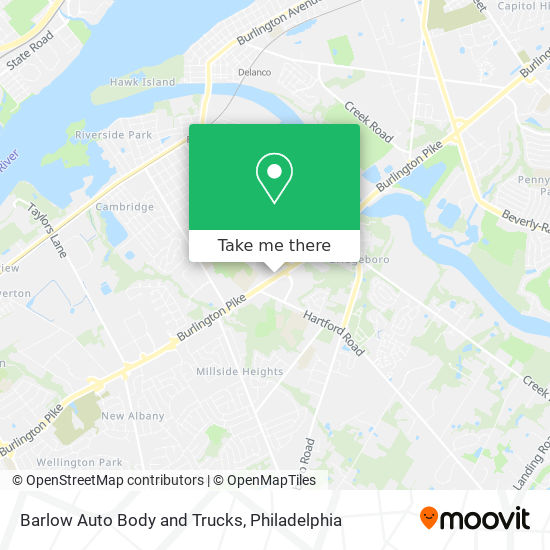 Barlow Auto Body and Trucks map