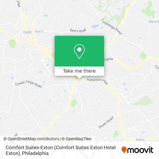 Mapa de Comfort Suites-Exton