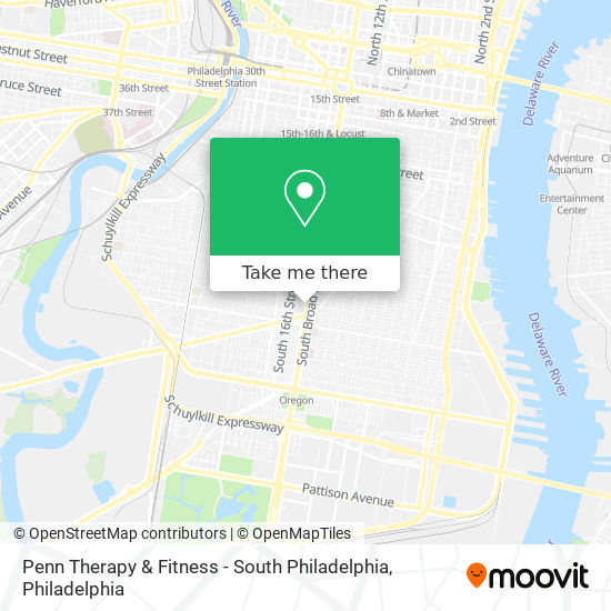 Penn Therapy & Fitness - South Philadelphia map