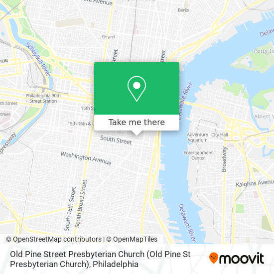 Old Pine Street Presbyterian Church map