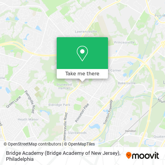 Mapa de Bridge Academy (Bridge Academy of New Jersey)