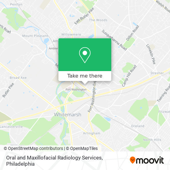 Mapa de Oral and Maxillofacial Radiology Services
