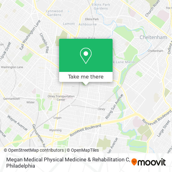 Mapa de Megan Medical Physical Medicine & Rehabilitation C