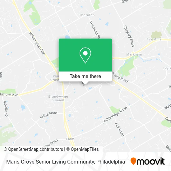 Maris Grove Senior Living Community map