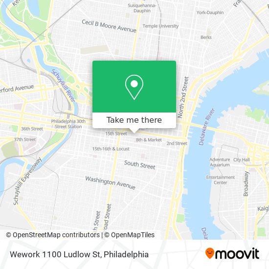 Wework 1100 Ludlow St map