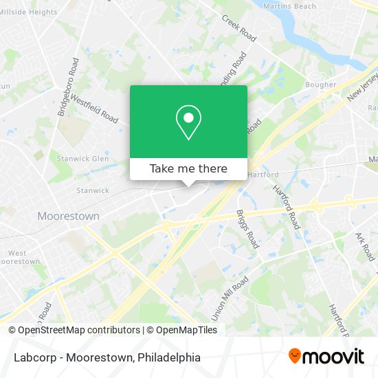 Labcorp - Moorestown map