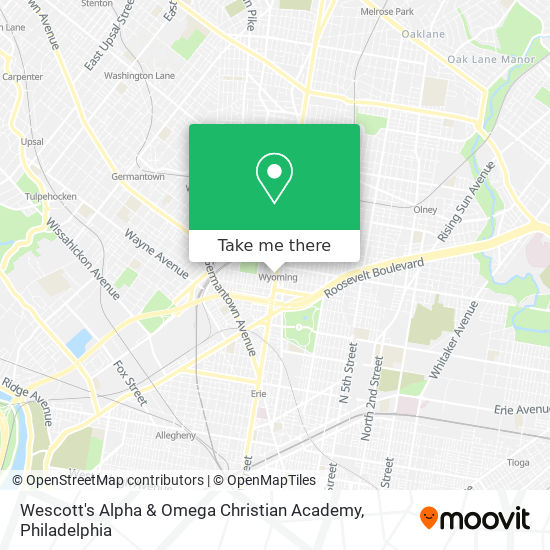 Mapa de Wescott's Alpha & Omega Christian Academy