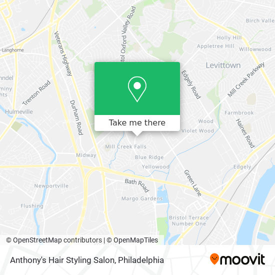 Anthony's Hair Styling Salon map