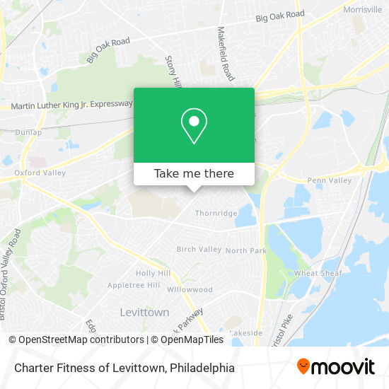 Charter Fitness of Levittown map