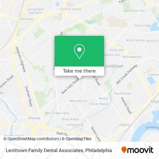 Levittown Family Dental Associates map