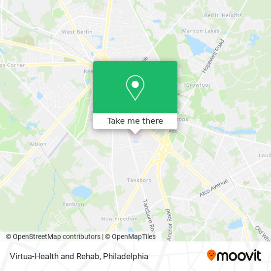 Virtua-Health and Rehab map