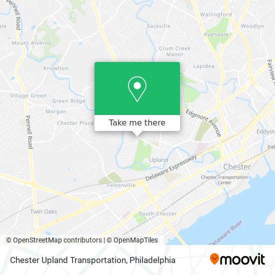 Mapa de Chester Upland Transportation