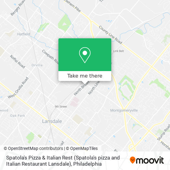 Spatola's Pizza & Italian Rest (Spatola's pizza and Italian Restaurant Lansdale) map